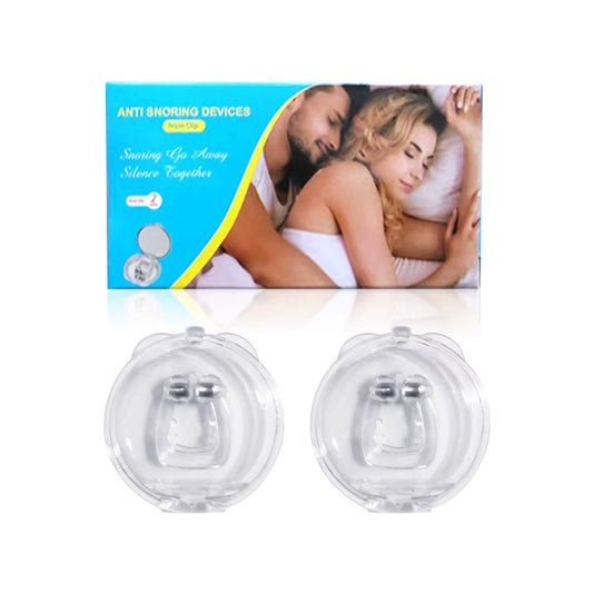 Anti Snore Stop Snoring Nose Clip Silicone Magnetic Sleep Tray Sleeping Aid Apnea Guard Night Device with Case Snoring Solution