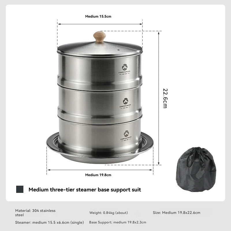 CAMPINGMOON S363/S363-2S Outdoor Cookware Set