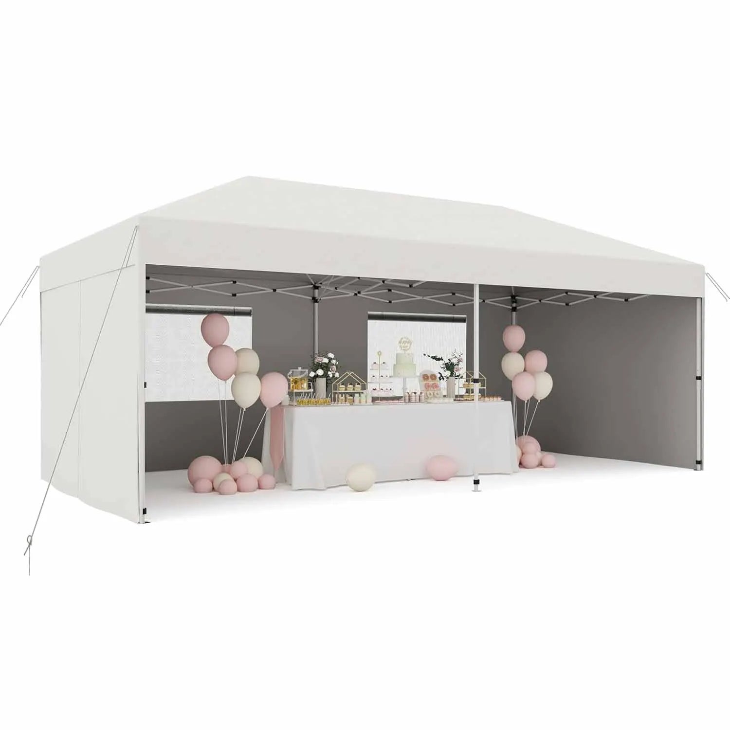 10x20 FT Pop-Up Canopy Tent with 210D Oxford Fabric