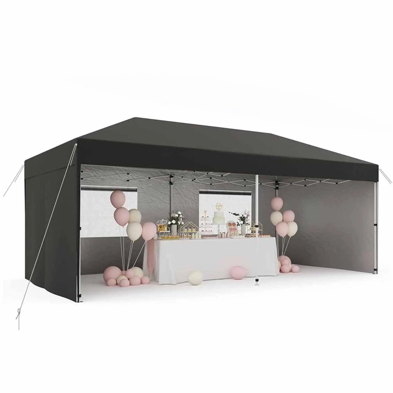 10x20 FT Pop-Up Canopy Tent with 210D Oxford Fabric