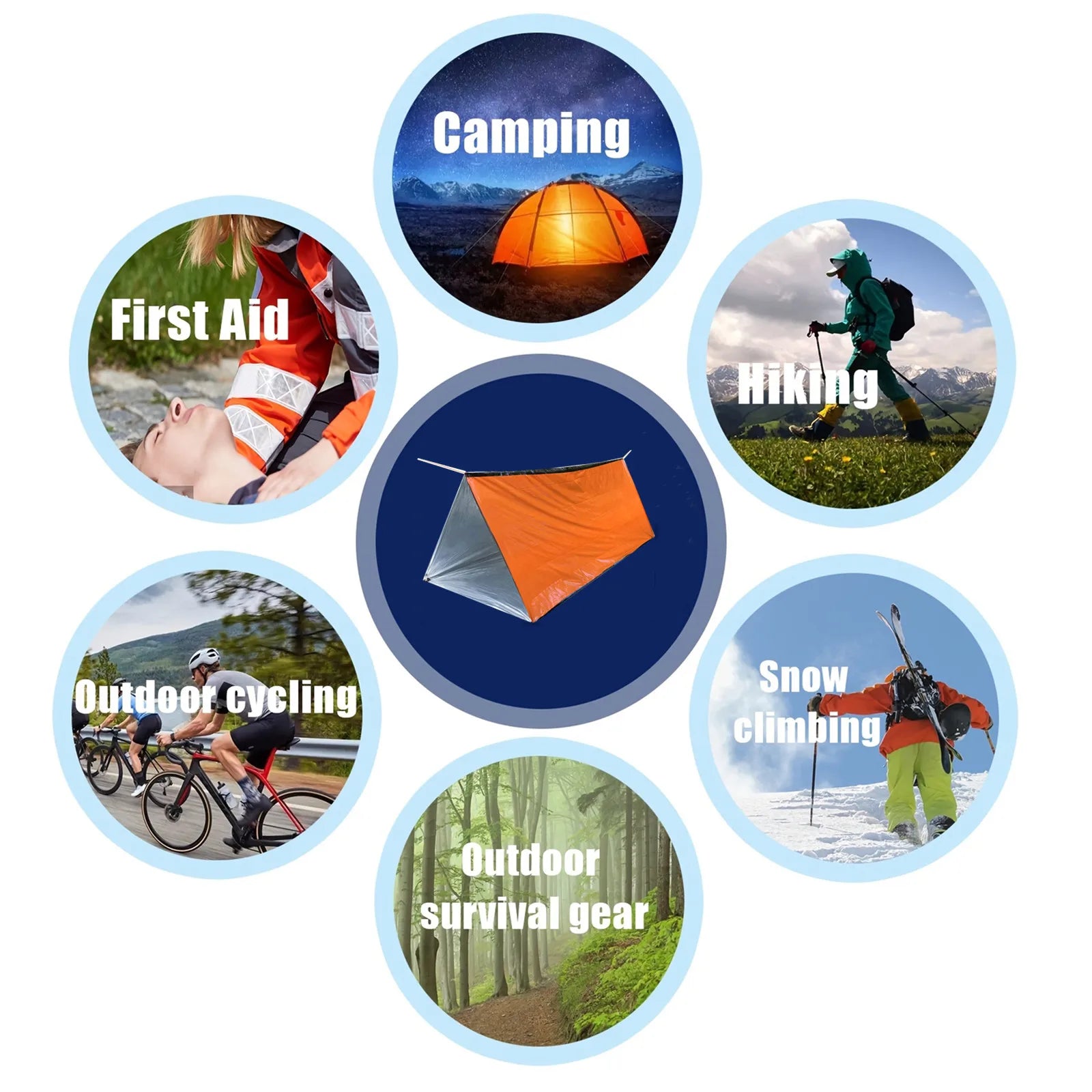 2 Person Emergency Shelter Bivy Survival Tent