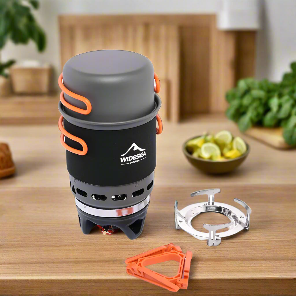 Widesea Camping Cooking System with Heat Exchanger