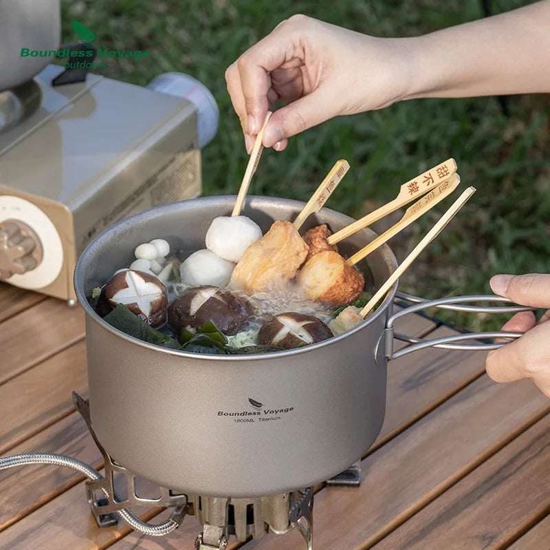 Pure Titanium Soup Pot, Kettle And Cooking Utensils Set