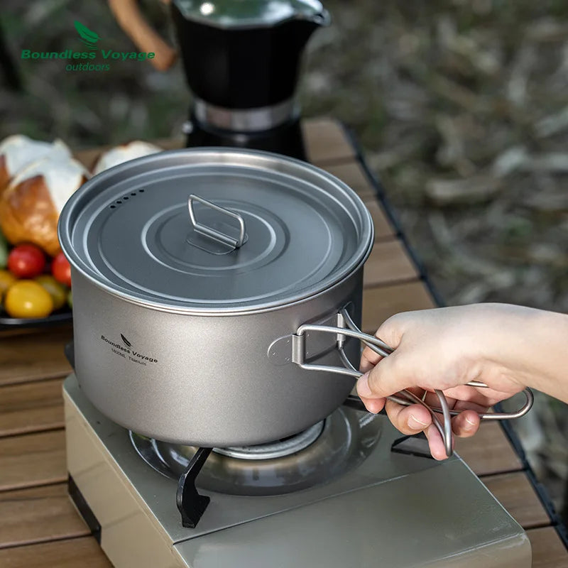 Pure Titanium Soup Pot, Kettle And Cooking Utensils Set