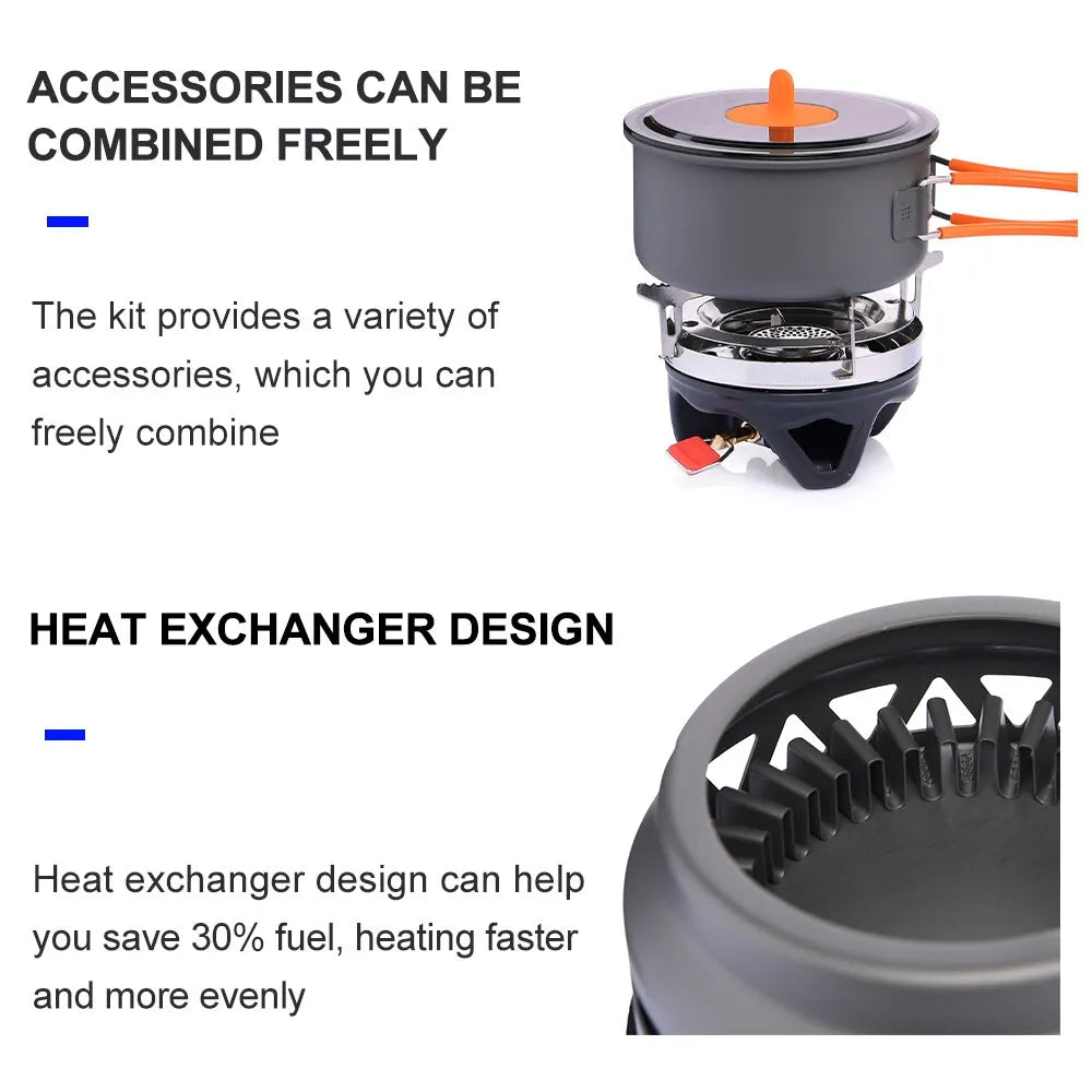 Widesea Camping Cooking System with Heat Exchanger