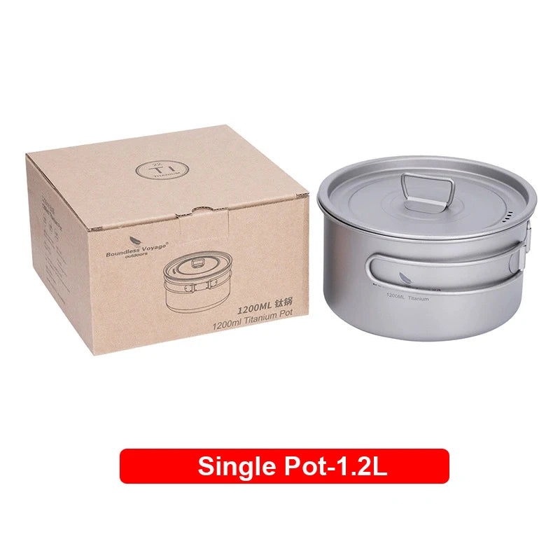 Pure Titanium Soup Pot, Kettle And Cooking Utensils Set
