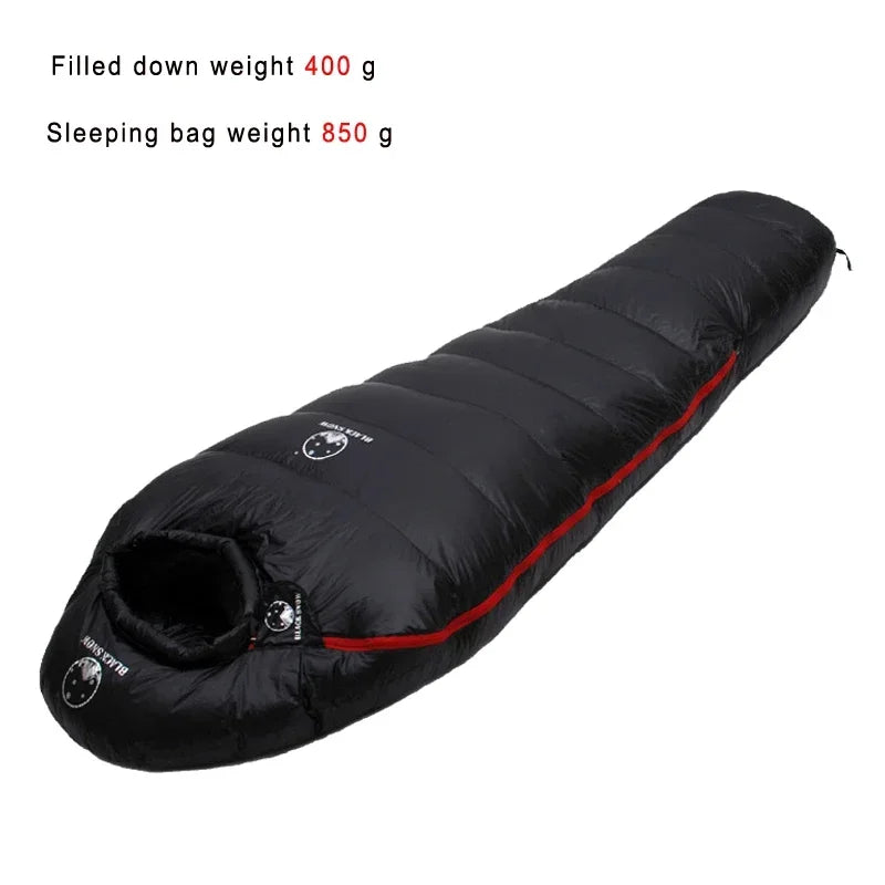 Very Warm White Goose Down Filled Adult Mummy Style