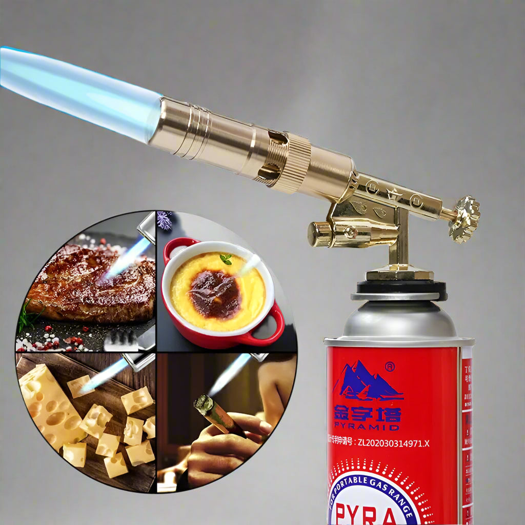 Portable Welding Gas Torch Flame Nozzle Butane Burner Outdoor