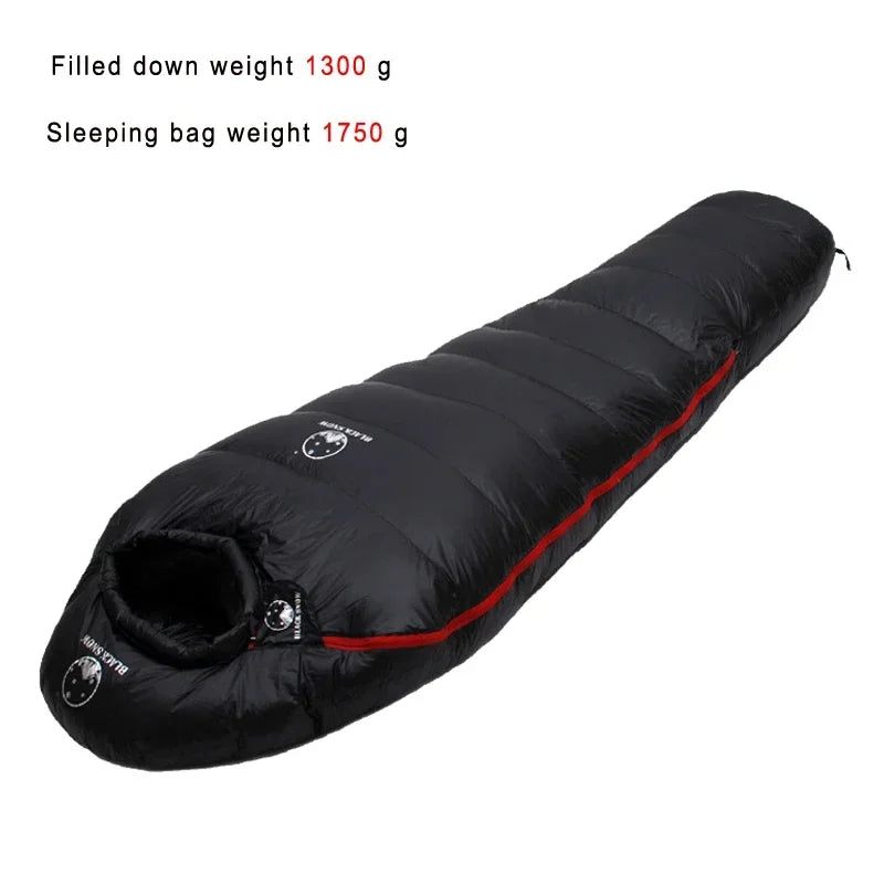 Very Warm White Goose Down Filled Adult Mummy Style