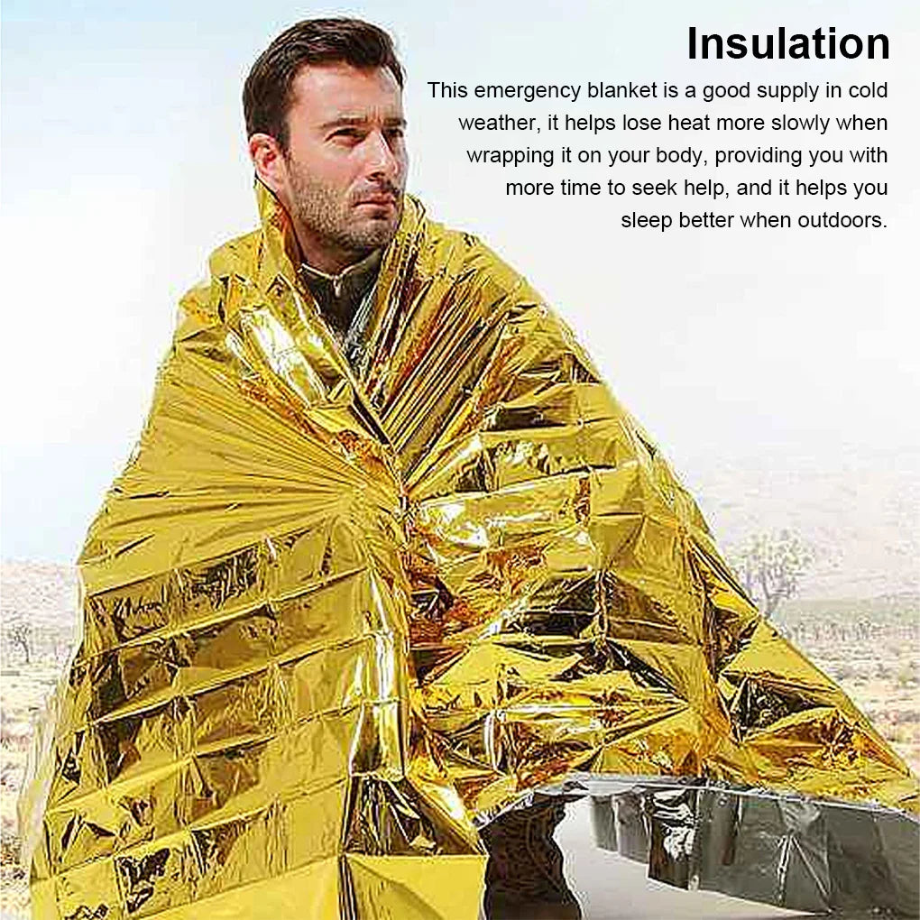 Emergency Blanket Outdoor Cold-proof Survival Thermal Cover