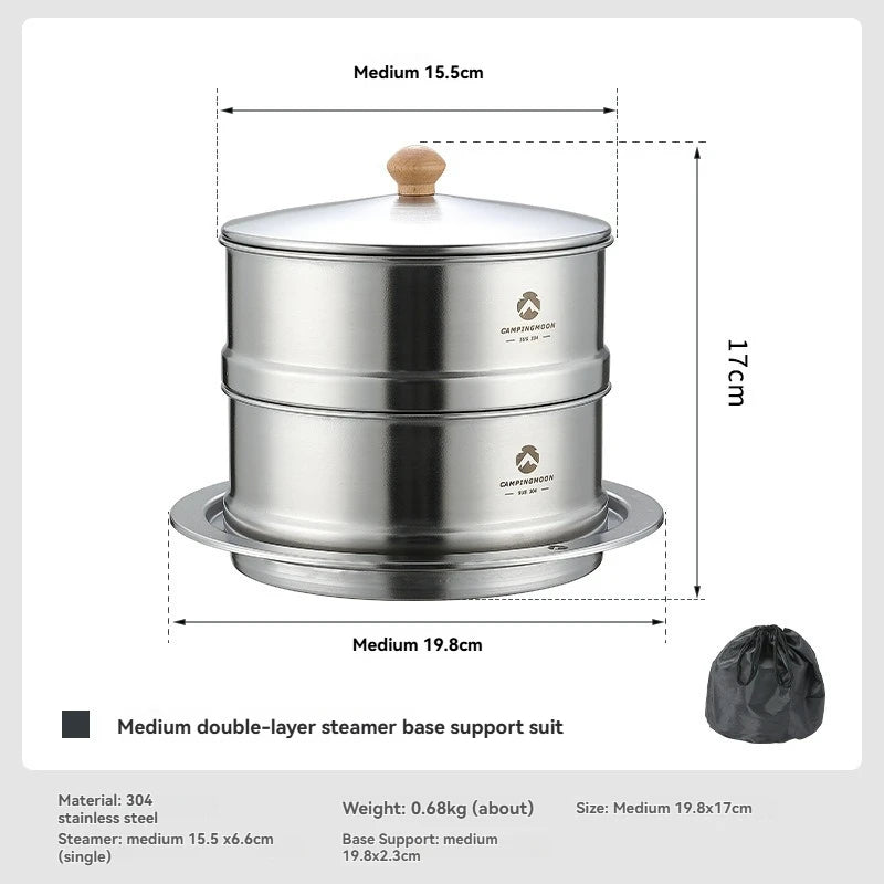 CAMPINGMOON S363/S363-2S Outdoor Cookware Set
