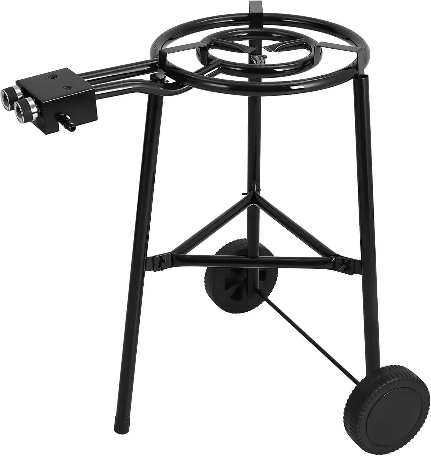 Low-carbon Steel Seafood Frying Oven 18 Inches Upper and Lower Baking Pans with Two Wheels