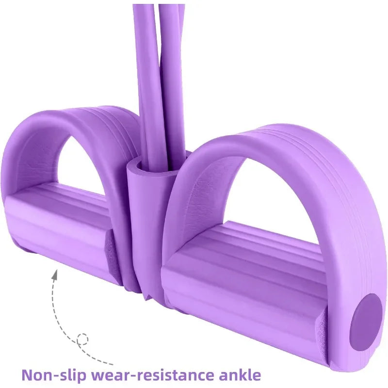 4-Level Resistance Band Tensioner with Non-Slip Handles