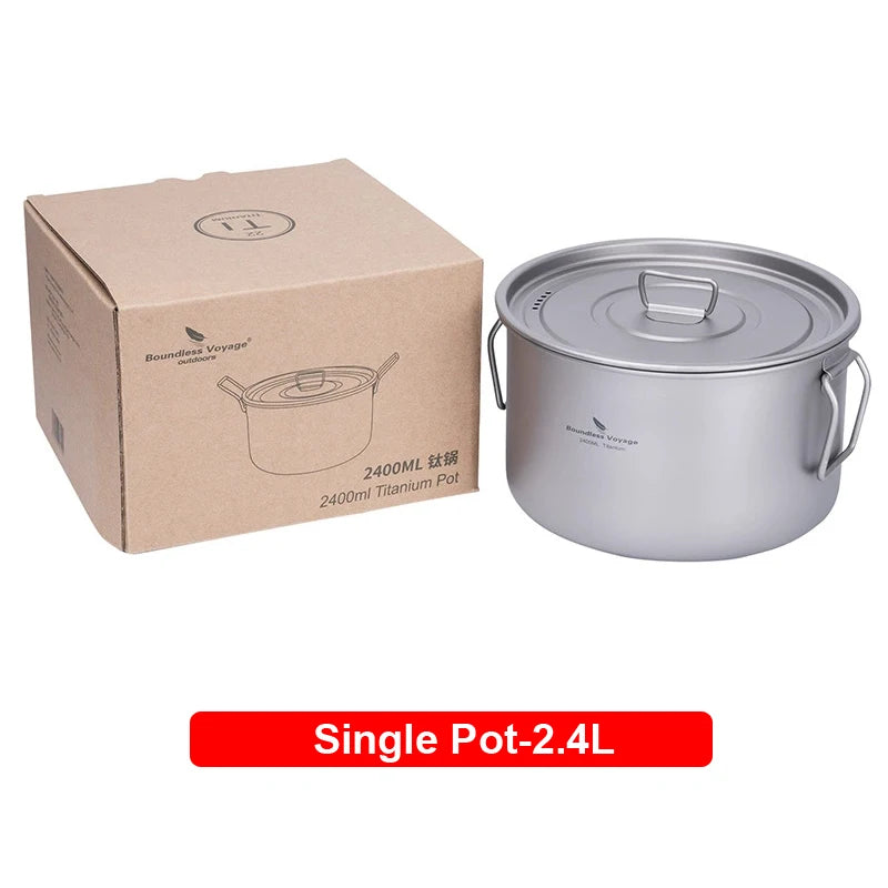 Pure Titanium Soup Pot, Kettle And Cooking Utensils Set