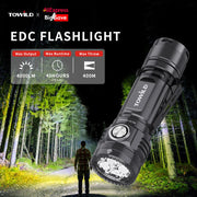 TOWILD BC10 EDC Flashlight Portable Rechargeable