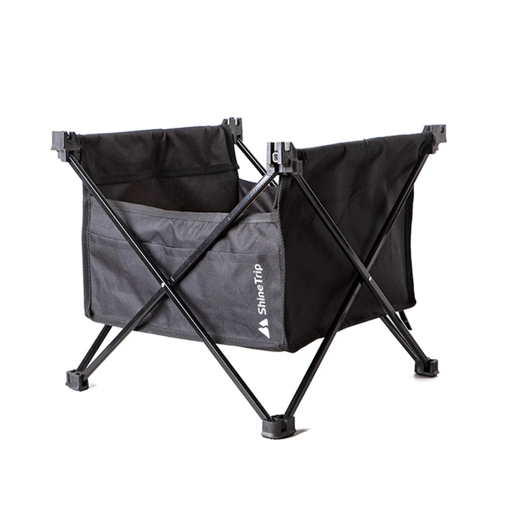 Outdoor Camping Storage Bag Large Capacity 600D Waterproof Oxford Foldable Bag with Front Pocket for Beach Table Accessories