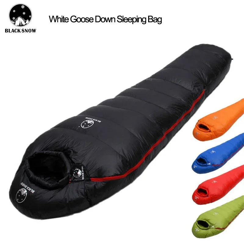 Very Warm White Goose Down Filled Adult Mummy Style