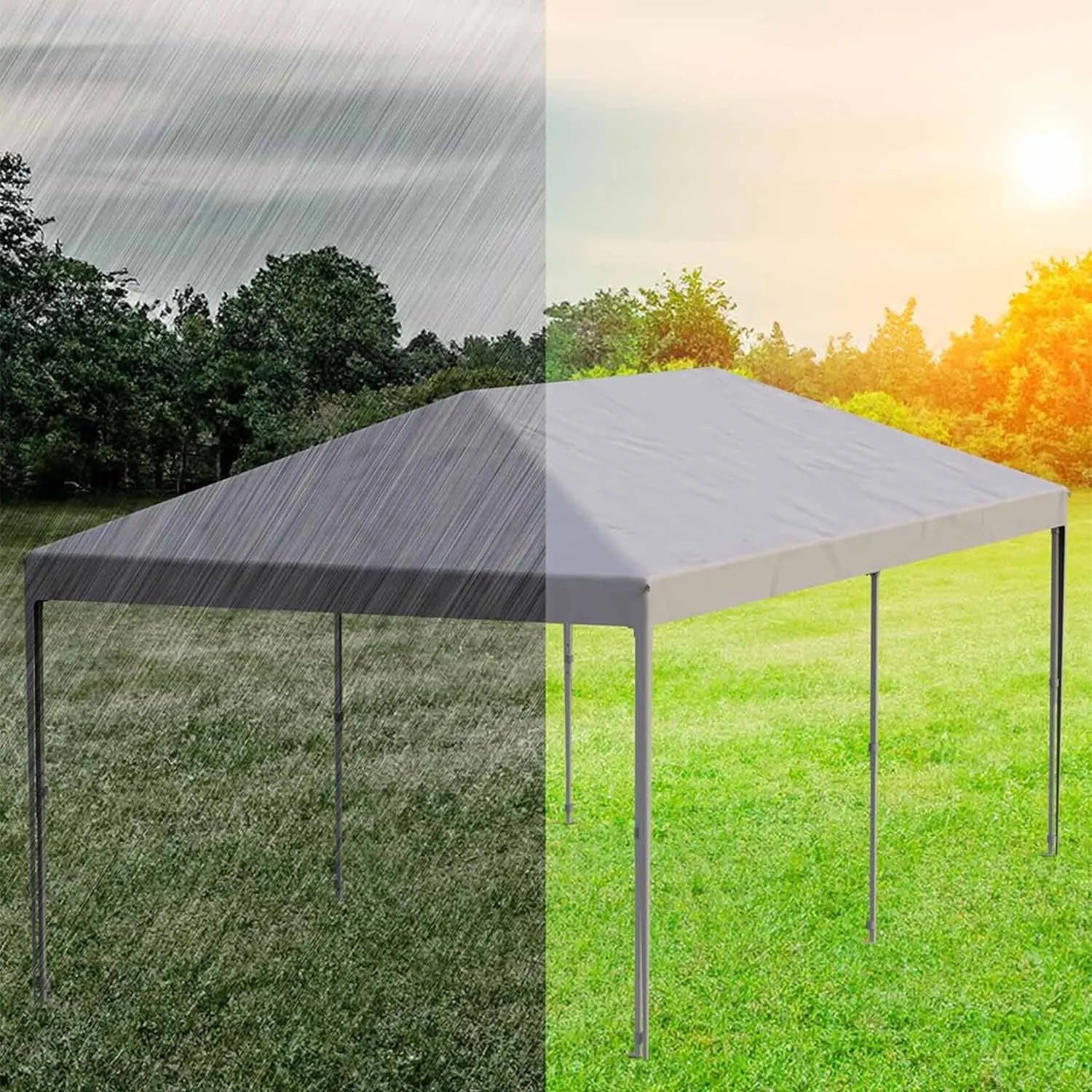 10x20 FT Pop-Up Canopy Tent with 210D Oxford Fabric