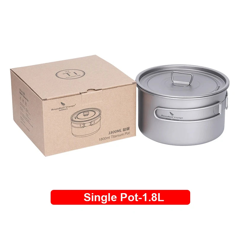 Pure Titanium Soup Pot, Kettle And Cooking Utensils Set